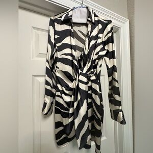 Zara Faux Wrap Dress